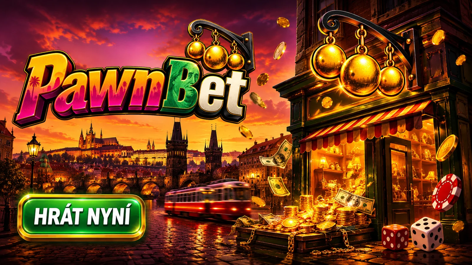 Pawnbet Casino — zlatá zastavárna nad Vltavou, hrajte nyní